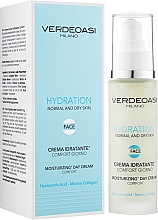 Зволожувальний денний крем для нормальної та сухої шкіри обличчя - Verdeoasi Hydration Moisturizing Day Cream Comfort — фото N2
