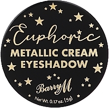 Духи, Парфюмерия, косметика Тени для век - Barry M Euphoric Metallic Cream Eye Shadow