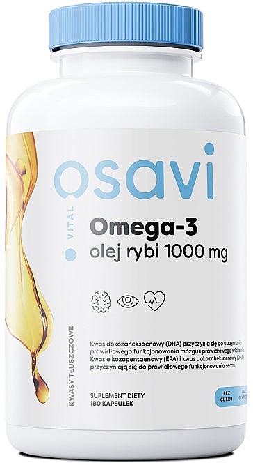 Капсулы "Омега-3 Рыбий жир 1000 мг", со вкусом лимона - Osavi Omega-3 Fish Oil 1000 Mg  — фото N3