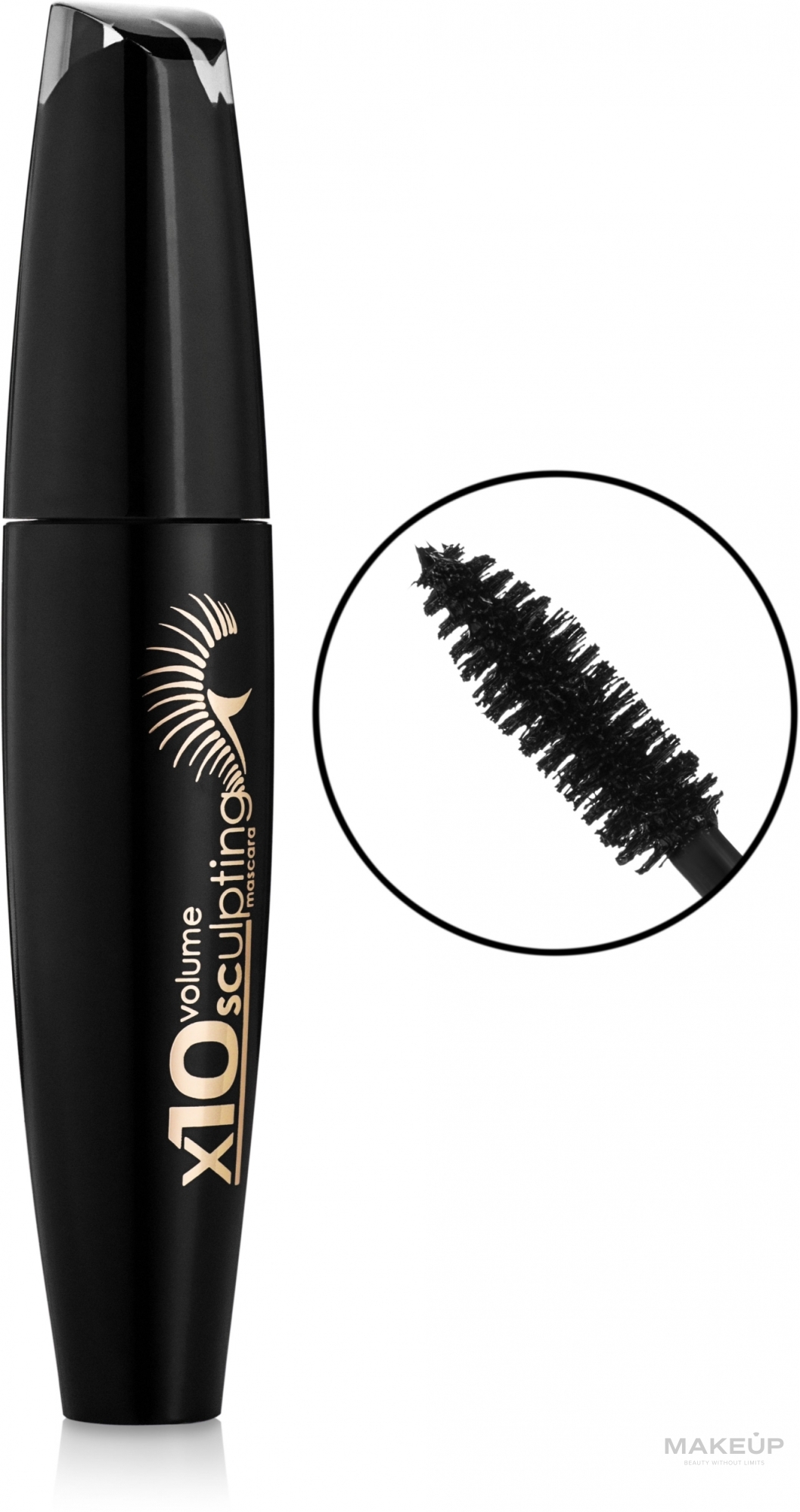 Туш для вій "Об'єм" Х10 - Flormar Sculpting Volume Mascara — фото Black