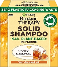 Твердий шампунь для дуже пошкодженого, посіченого волосся "Мед і бджолиний віск" - Garnier Botanic Therapy Solid Shampoo — фото N3