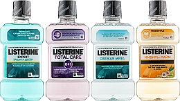 Парфумерія, косметика Набір - Listerin Mouthwash (mouth/wash/4x250ml)