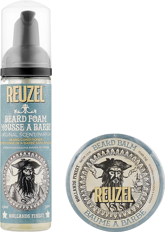 Набор - Reuzel Original Scent Beard Try Me Kit (balm/35g + foam/70ml ) — фото N2