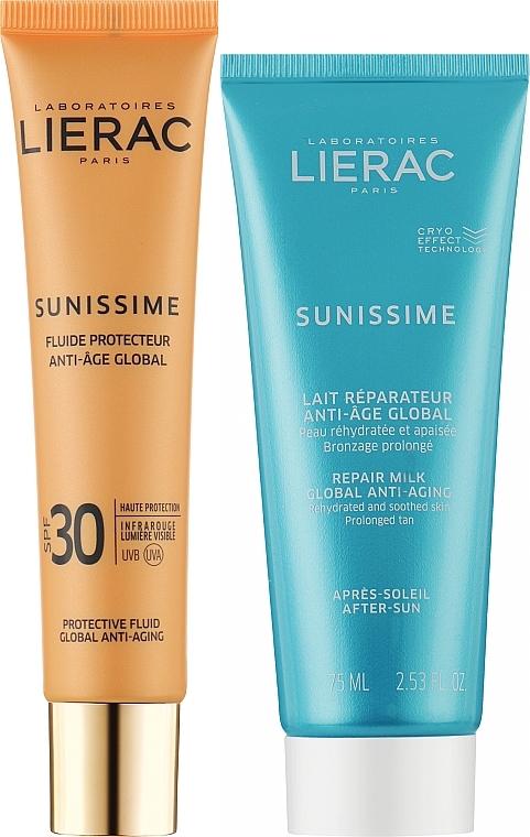 Набір - Lierac Sunissime (fluid/40ml + b/milk/75) — фото N2