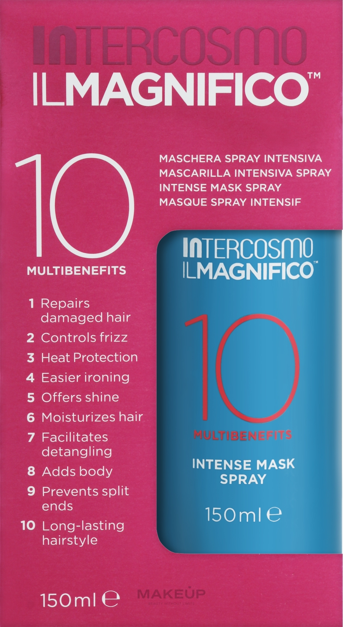 Інтенсивна спрей-маска для волосся - Intercosmo IL Magnifico — фото 150ml