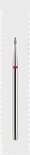 Парфумерія, косметика Фреза алмазна червона «Оливка», діаметр 1,2 мм, довжина 3 мм - Divia DF005-12-R
