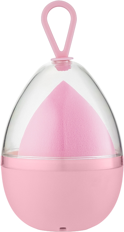 Спонж для макияжа "Киндер" каплевидный, PF-68, розовый - Puffic Fashion