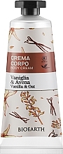 Духи, Парфюмерия, косметика Крем для тела "Ваниль и овес" - Bioearth Family Vanilla & Oat Body Cream