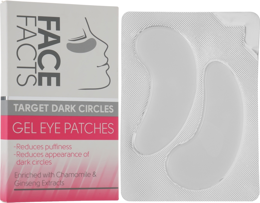 Патчи под глаза гелевые - Face Facts Target Dark Circles Gel Eye Patches — фото N1
