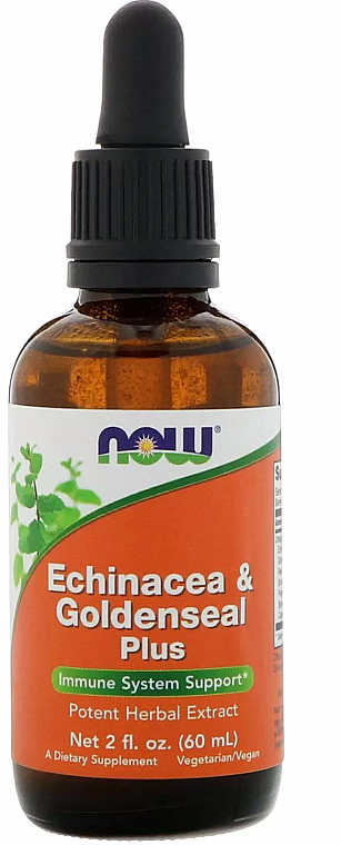 Екстракт "Ехінацея й жовтокорінь" плюс - Now Foods Echinacea Goldenseal Plus — фото N1
