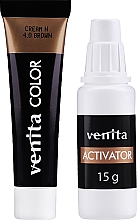Venita Professional Henna Color Cream Eyebrow Tint Cream Goji Extract - Крем-фарба для фарбування брів з хною — фото N4