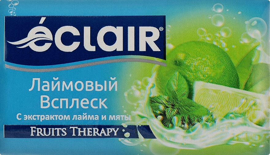 Мыло туалетное "Лаймовый всплеск с экстрактом лайма и мяты" - Eclair Fruits Therapy — фото N1