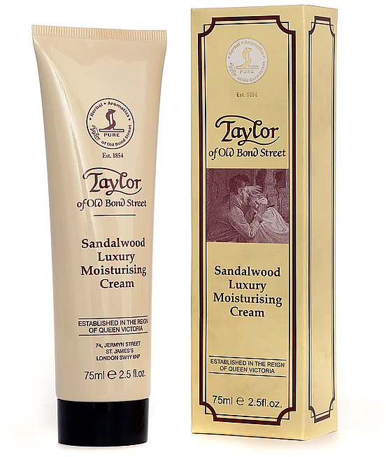 Зволожувальний крем "Сандалове дерево" - Taylor of Old Bond Street Sandalwood Moisturising Cream — фото N1