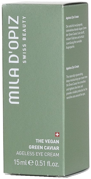 Крем для век - Mila D’Opiz The Vegan Green Caviar Ageless Eye Cream — фото N2