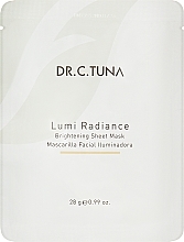 Освітлювальна тканинна маска - Farmasi Dr. C. Tuna Lumi Radiance Brightening Sheet Mask — фото N1