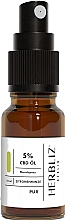 Парфумерія, косметика Олійний спрей для рота "Лимонна м'ята" 5% - Herbliz CBD Oil Mouth Spray 5% Lemon Mint