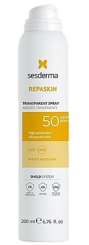 Солнцезащитный спрей для тела - SesDerma Laboratories Repaskin Transparent Spray  — фото N1