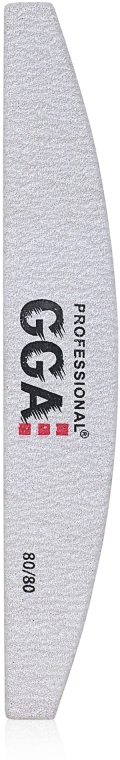 Пилка для нігтів "Півмісяць", 80/80 - GGA Professional