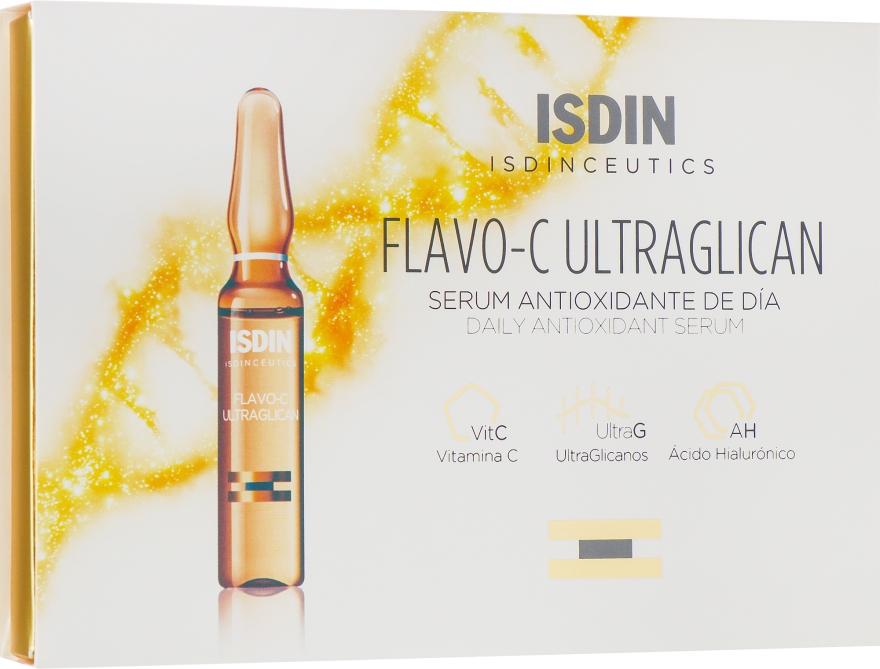 Сыворотка для лица дневная - Isdin Isdinceutics Flavo C Ultraglican Serum Antioxidante De Dia