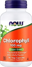 Натуральная добавка Хлорофилл, 100мг, 90 капсул - Now Foods Chlorophyll — фото N1