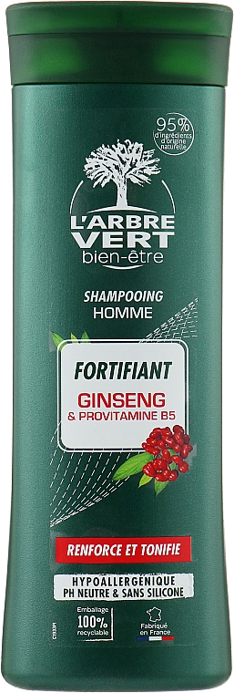 Укрепляющий шампунь для мужчин - L'Arbre Vert Strengthening Shampoo for Men — фото N1