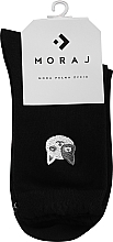 Духи, Парфюмерия, косметика Длинные женские носки, черные с вышивкой, кот - Moraj