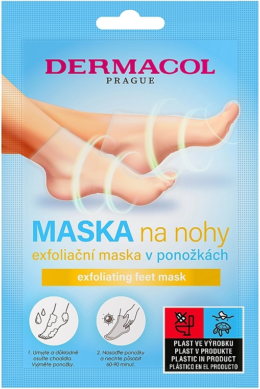 Отшелушивающая маска для ног - Dermacol Exfoliating Feet Mask — фото N1