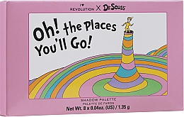 Палетка теней для век - I Heart Revolution Dr. Seuss Oh, The Places You’ll Go! Eyeshadow Palette — фото N2
