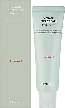 Солнцезащитный крем веганский - Hyggee Vegan Sun Cream SPF50+ PA ++++ — фото N2