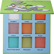 Палетка теней для век, 9 цветов - I Heart Revolution Looney Tunes Shadow Palette — фото N1