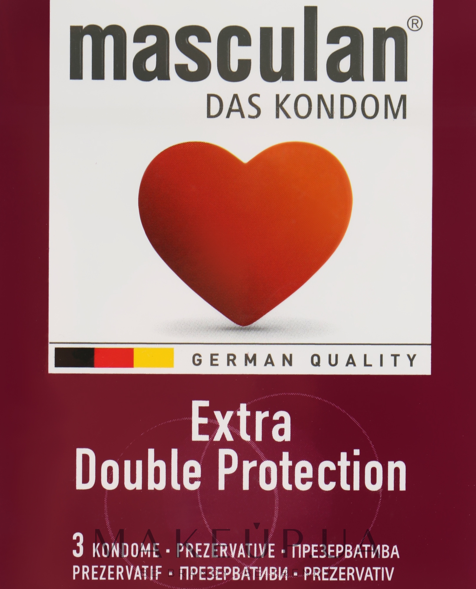 Презервативи "Extra Double Protection" - Masculan — фото 3шт