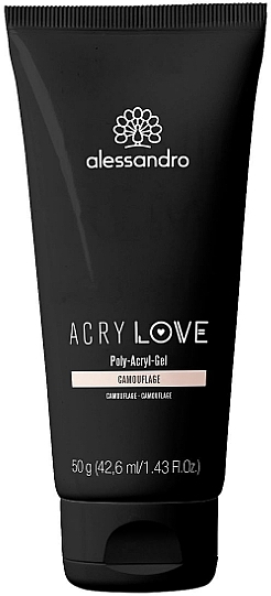 Поліакриловий гель для нігтів - Alessandro International AcryLove Poly-Acryl-Gel Milky Rose (туба) — фото N1