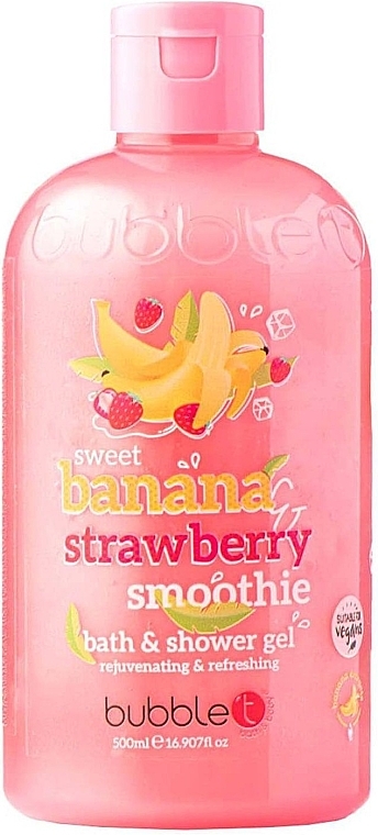 Гель для душа - Bubble T Bath & Shower Gel Strawberry & Banana — фото N1