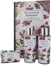 Духи, Парфюмерия, косметика Набор "Шиповник и роза" - Bohemia Gifts Botanica Rosehip & Rose Book Set (sh/gel/200ml + shmp/200ml + soap/100g)