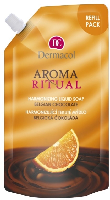 Жидкое мыло "Бельгийский шоколад" - Dermacol Aroma Ritual Liquid Soap Belgian Chocolate (дой-пак)