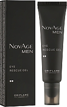 Парфумерія, косметика Тонізувальний гель для шкіри навколо очей - Oriflame NovAge Men Eye Rescue Gel