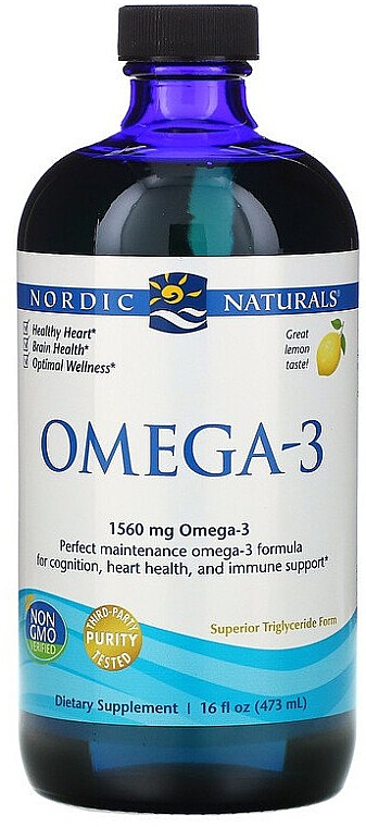 Харчова добавка з лимонним смаком у рідині "Омега-3" - Nordic Naturals Omega-3 Lemon Flavor — фото N3