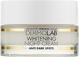Нічний крем для обличчя освітлювальний - Deborah Milano Dermolab Whitening Night Cream — фото N1