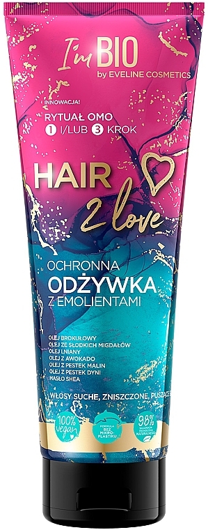 Бальзам для волосся, захисний - Eveline Cosmetics Hair 2 Love — фото N1