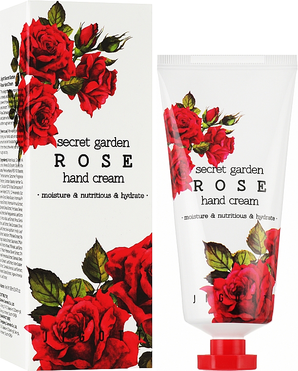 Антивозрастной крем для рук "Дамасская роза" - Jigott Secret Garden Rose Hand Cream — фото N2