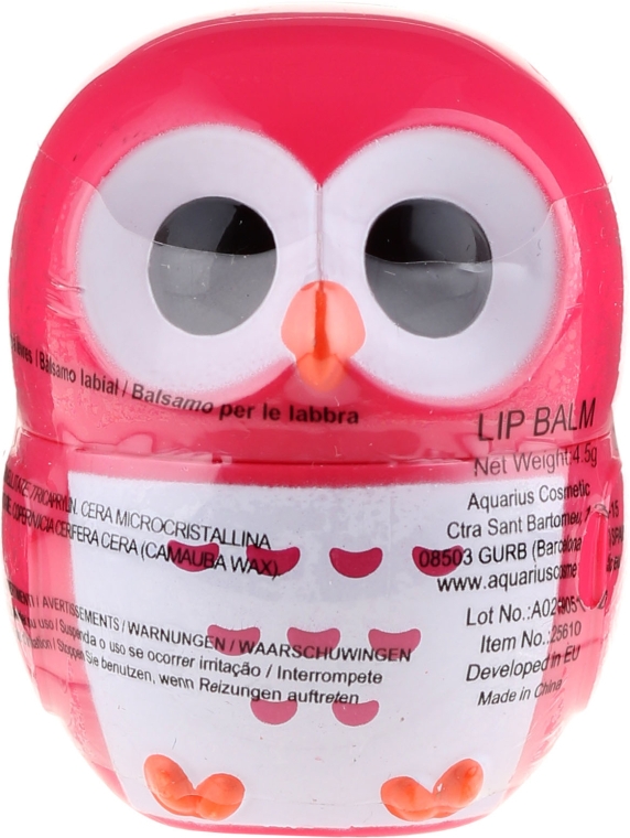 Бальзам для губ "Сова", красная - Martinelia Owl Lip Balm — фото N1