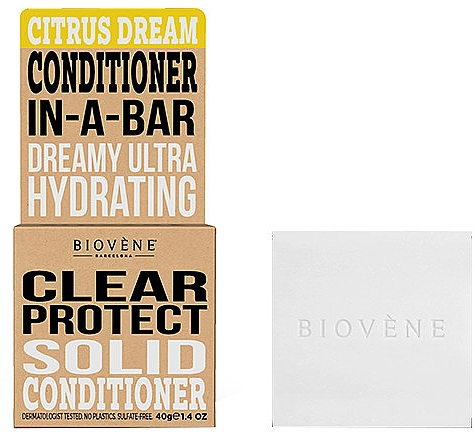 Твердий дезодорант без алюмінію - Biovene Clear Protect Solid Conditioner Citrus Dream — фото N1