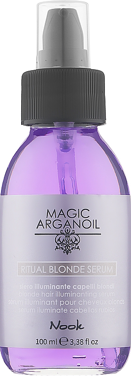 Сироватка для сяйва світлого волосся - Nook Magic Arganoil Ritual Blonde Serum — фото N1