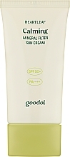 Духи, Парфюмерия, косметика Минеральный солнцезащитный крем - Goodal Heartleaf Calming Mineral Filter Sun Cream 50+ PA++