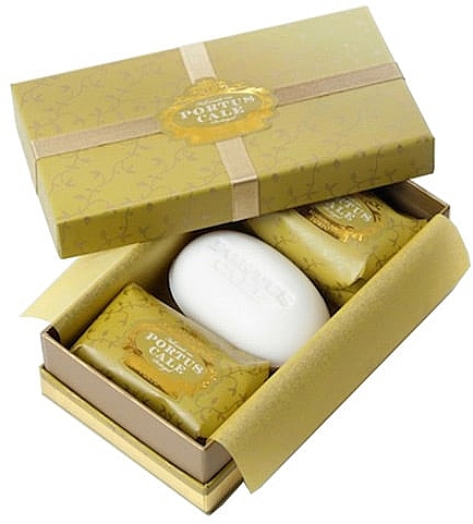 Набор мыла в упаковке - Portus Cale Plum Flower Soap Set (soap/3x150g) — фото N1