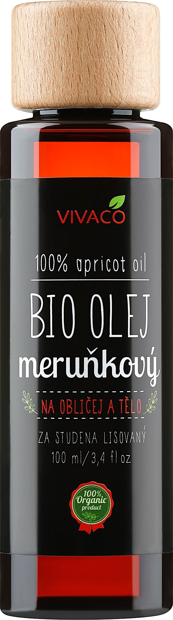 Масло абрикоса - Vivaco Bio Apricot Oil — фото 100ml