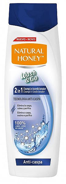 Шампунь 2в1 против перхоти - Natural Honey Wash & Go 2 in 1 Shampoo & Conditioner — фото N1