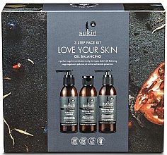 Духи, Парфюмерия, косметика Набор - Sukin Oil Balancing (gel/125ml + tonic/125ml + cleanser/125ml)