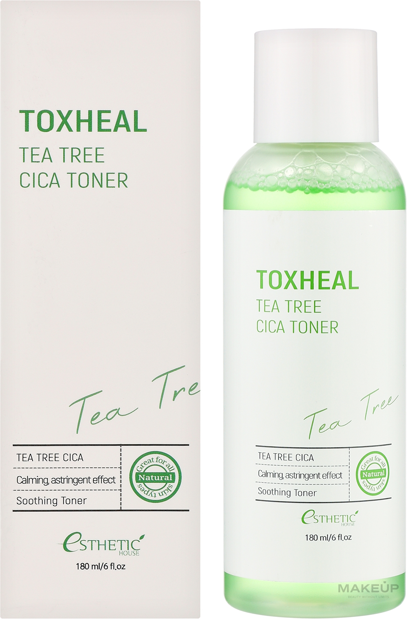 Тонер для обличчя - Esthetic House Toxheal Tea Tree Cica Toner — фото 180ml