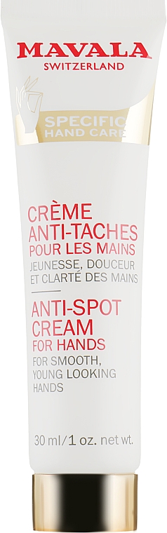 Крем против пигментных пятен - Mavala Anti-Blemish Cream for Hands